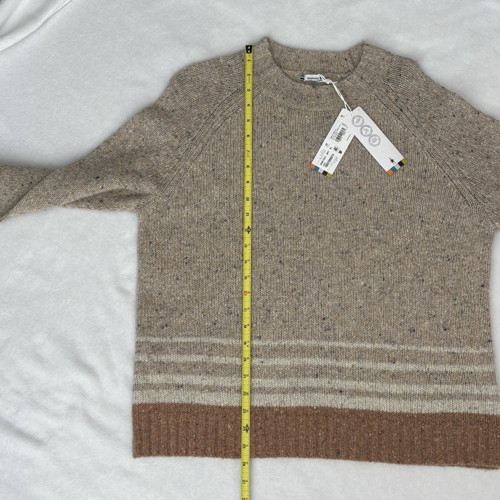 NWT SmartWool Womens Cozy Lodge Ombré Sweater XL Merino Wool Blend Neutral Layer - Picture 12 of 14